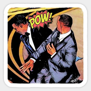 WILL SMITH CHRIS ROCK POW! Sticker